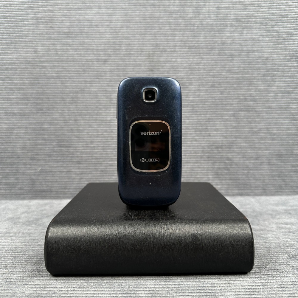 Kyocera Cadence LTE Verizon Flip Phone Navy Blue S2720 Y2k